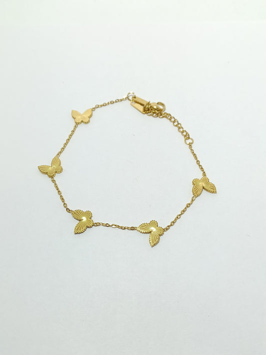 Butterfly Grace Chain Bracelet - Dimplora