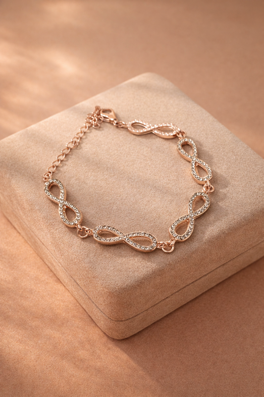 Infinity Spark Rose Bracelet - Dimplora