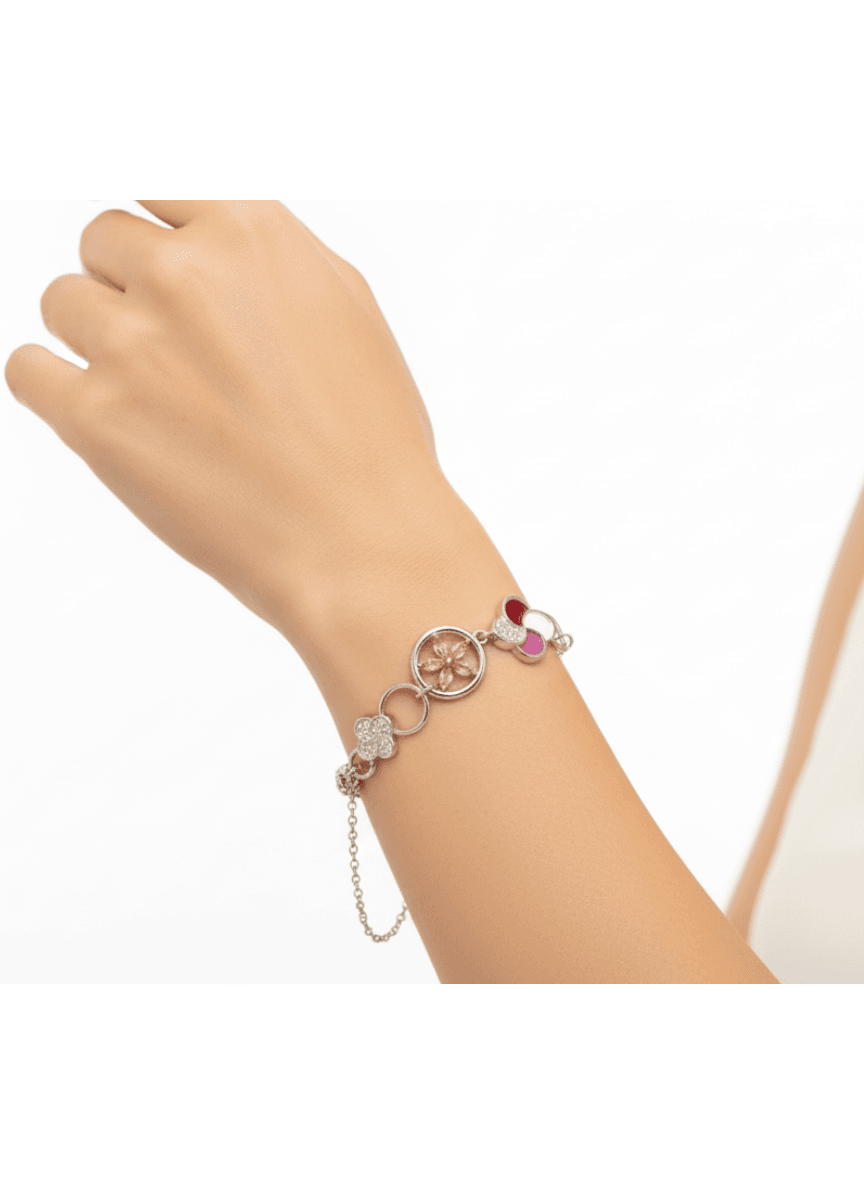 Pink Petal Affection Bracelet - Dimplora
