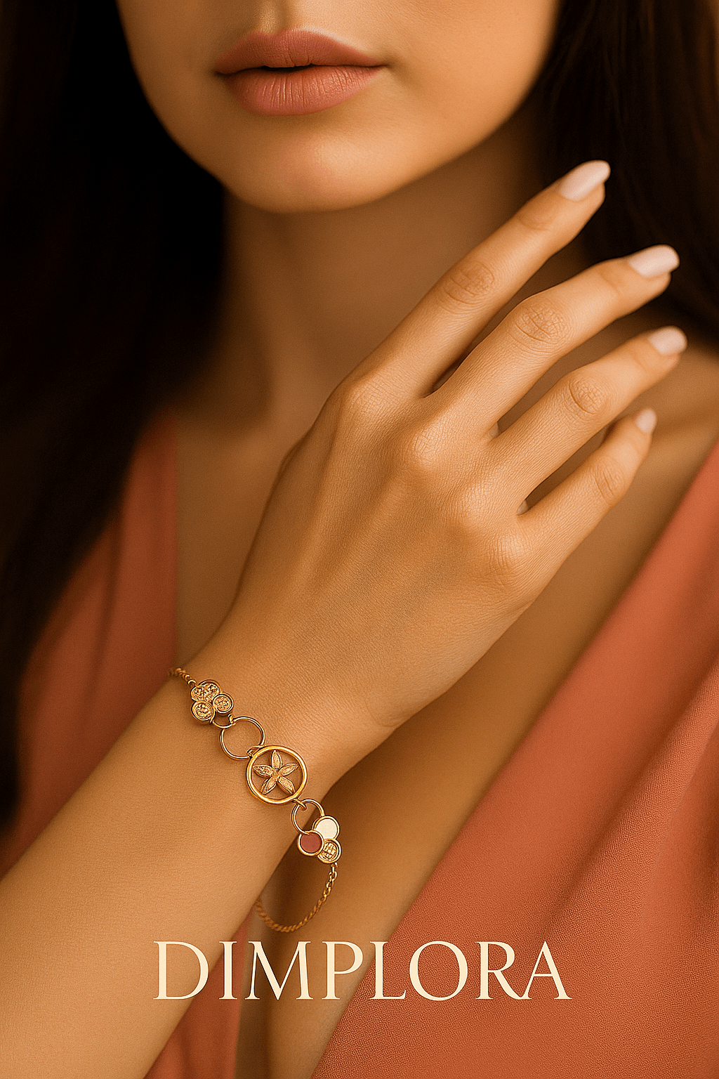 Pink Petal Affection Bracelet - Dimplora